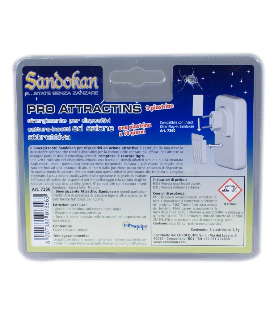 Piastrine attrattive "pro attractins tabs".